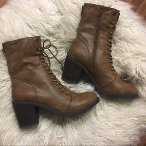 Brand new! Lace up booties - size 8.
